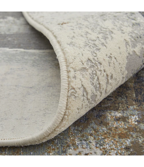 Feizy Clio Industrial Watercolor, Brown/Gray/Black, 2' x 3' Accent Rug