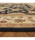 Feizy Wagner Classic Oriental, Black/Gold/Tan, 5' x 8' Area Rug
