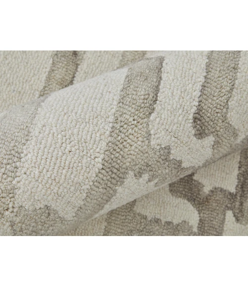 Feizy Lorrain Bohemian & Eclectic Geometric, Ivory/Taupe, 10' x 10' Round Rug