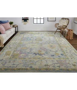 Feizy Karina 6791F SILVER/GREEN Area Rug 5 ft. 6 in. X 8 ft. 6 in. Rectangle