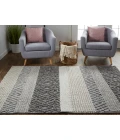 Feizy Berkeley Casual Stripes, Gray/Taupe/Tan, 9'-6" x 13'-6" Area Rug