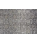 Feizy Sarrant Farmhouse Damask, Gray/Silver/Tan, 9'-6" x 12'-7" Area Rug