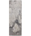 Feizy Astra Industrial Abstract, Gray/Ivory, 2'-10" x 7'-10" Runner