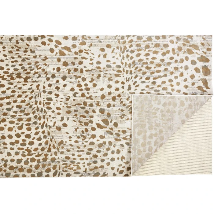 Feizy Waldor Casual Animal Print, Brown/Ivory/Tan, 12' x 15' Area Rug