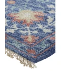 Feizy Beall Luxury Wool Rug, Ornamental Floral, Classic Blue, 2ft x 3ft Accent Rug