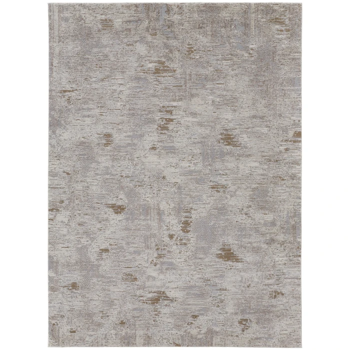 Feizy Vancouver Contemporary Abstract Rug, Ivory/Gray, 8' x 10' Area Rug