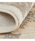 Feizy Celene Classic Bordered, Tan/Ivory/Brown, 7'-9" x 7'-9" Round Rug
