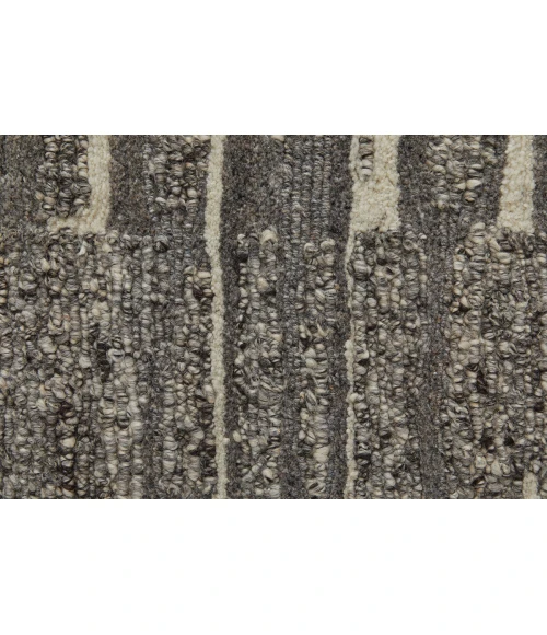 Feizy Navaro Scandinavian Abstract, Gray/Taupe/Ivory, 2' x 3' Area Rug