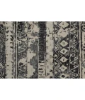 Feizy Palomar Luxe Hand-Knot Area Rug, Charcoal Gray/Light Beige, 7x9in x 9x9in