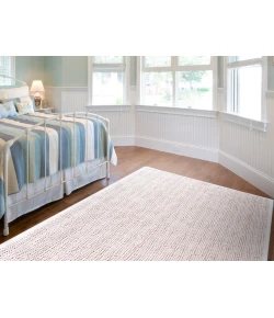 Feizy Saphir Mira BLUSH/WHITE 6803499F 7 ft. 6 in. X 7 ft. 6 in. Round Rug