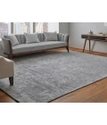 Feizy Eastfield Casual Abstract, Gray, 2' x 3' Area Rug