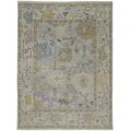 Feizy Karina Hand-Knotted Botanical Accent Rug, Gray/Yellow, 2ft x 3ft