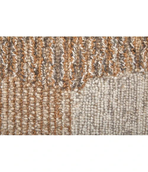 Feizy Pollock Casual Abstract, Brown/Tan/Ivory, 5' x 8' Area Rug