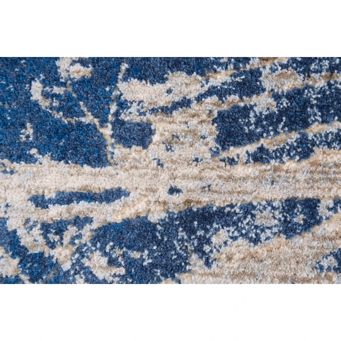Feizy Milton Casual Abstract, Blue/Black/Gray, 10'-2" x 13'-9" Area Rug