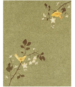 Feizy Luisance Green/Brown/Yellow 4877118F 7ft.9in. x 9ft.9in. Rect. Rug