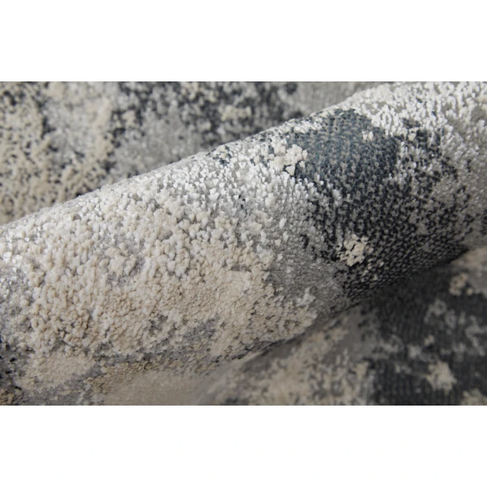 Feizy Astra Industrial Abstract, Gray/Ivory, 2'-10" x 7'-10" Runner