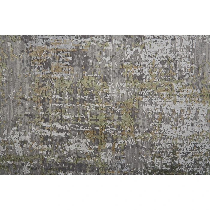 Feizy Cadiz Casual Abstract, Green/Gray/Ivory, 12' x 18' Area Rug