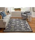 Feizy Prescott NAVY/GRAY PCT8940F 5 ft. X 8 ft. Rectangle Rug