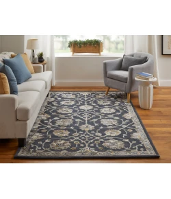 Feizy Prescott NAVY/GRAY PCT8940F 5 ft. X 8 ft. Rectangle Rug