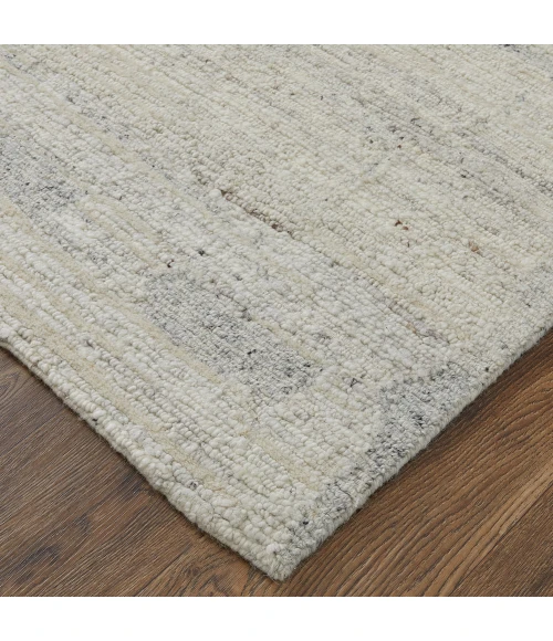 Feizy Navaro Scandinavian Distressed, Ivory/Gray/Blue, 3'-6" x 5'-6" Accent Rug