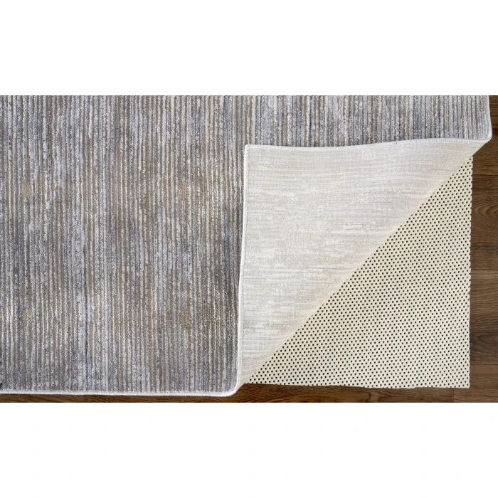 Feizy Laina Rustic Distressed, Taupe/Silver/Tan, 3' x 8' Runner