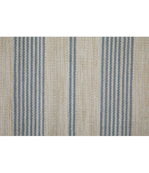 Feizy Duprine Casual Stripes, Blue/Ivory/Tan, 5' x 8' Area Rug