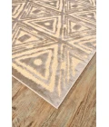 Feizy Saphir Zam Casual Geometric, Tan/Brown/Taupe, 9'-8" x 12'-7" Area Rug