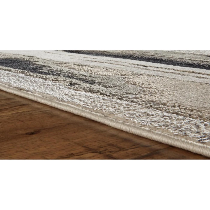 Feizy Micah Industrial Abstract, Silver/Gray/Black, 13' x 20' Area Rug