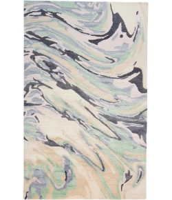 Feizy Dryden Ivory/Green/Blue 8738790F 9ft.6in. x 13ft.6in. Rect. Rug