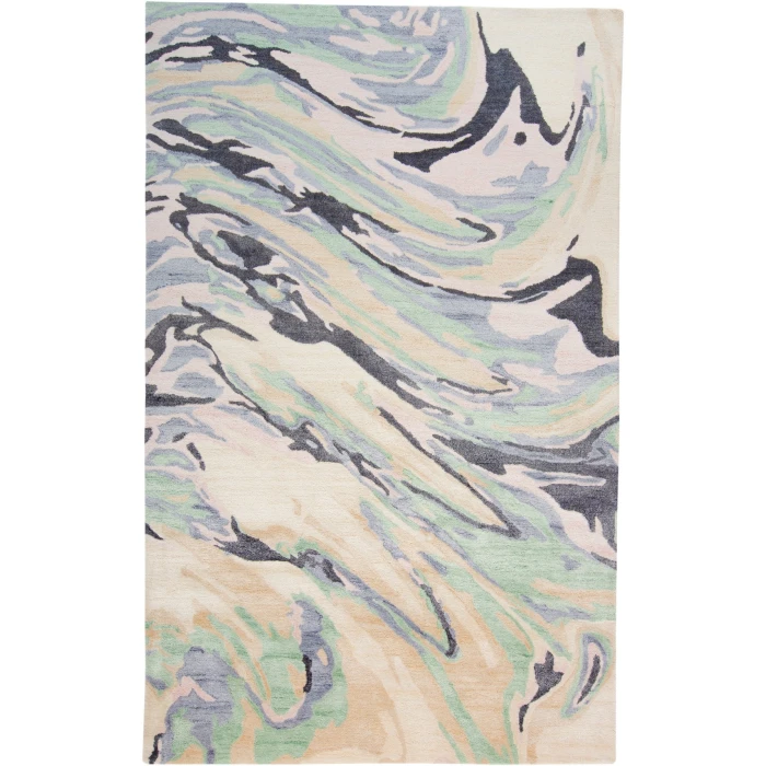 Feizy Dryden Ivory/Green/Blue 8738790F 9ft.6in. x 13ft.6in. Rect. Rug