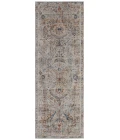 Feizy Kaia Vintage Medallion, Tan/Orange/Red, 2'-6" x 10' Runner