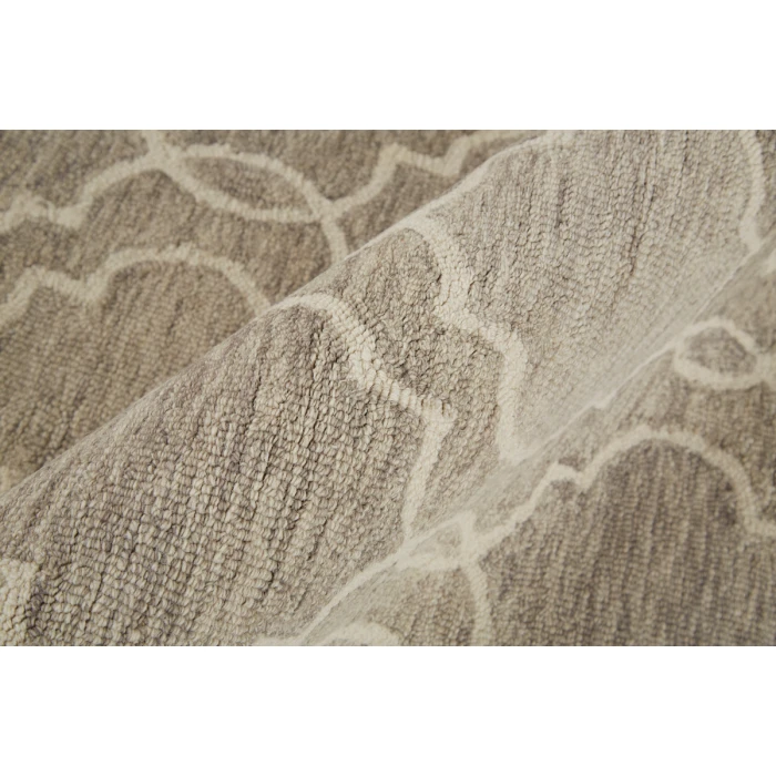 Feizy Belfort Cottage Trellis & Lattice, Gray/Ivory, 10' x 14' Area Rug