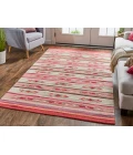 Feizy Bode Cabin & Lodge Southwestern, Red/Pink/Ivory, 8' x 10' Area Rug