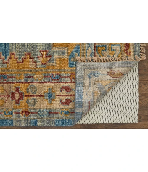 Feizy Fillmore Bohemian & Eclectic Geometric, Blue/Yellow/Red, 9' x 12' Area Rug