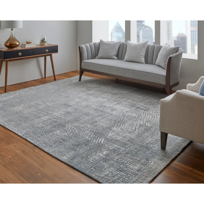Feizy Eastfield Casual Abstract, Gray, 8' x 10' Area Rug