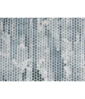 Feizy Atwell Contemporary Abstract Dot Area Rug, Teal/Silver Gray, 5ft-3in x 7ft-6in