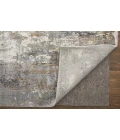 Feizy Cadiz Casual Abstract, Ivory/Gray/Gold, 12' x 18' Area Rug