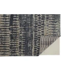 Feizy Palomar Luxe Hand-Knot Abstract Area Rug, Denim Blue, 11x6in x 15ft
