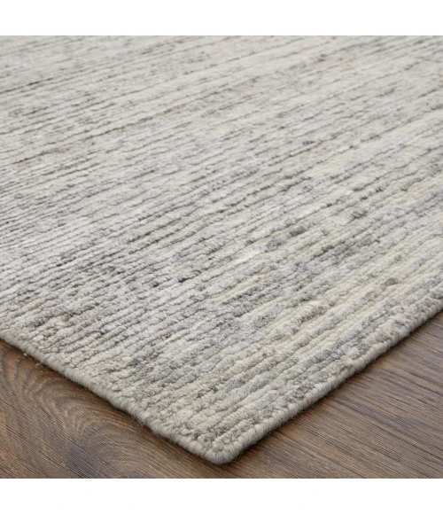 Feizy Brighton Casual Abstract, Ivory/Taupe/Silver, 11'-6" x 15' Area Rug