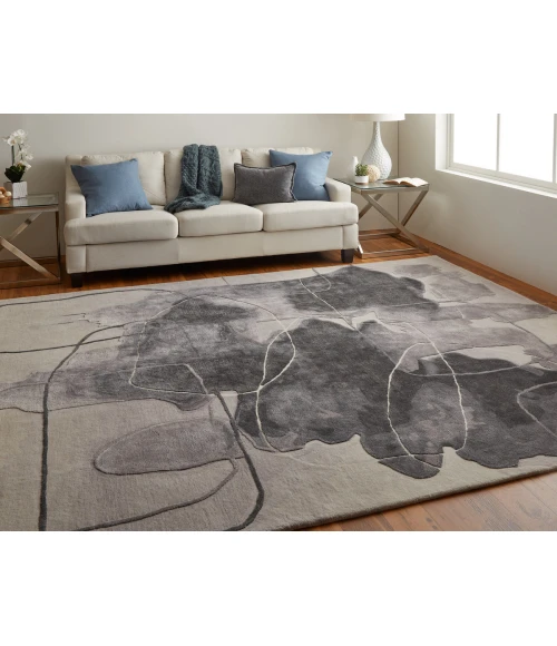 Feizy Anya GRAY/MULTI ANY8885F 9 ft. X 12 ft. Rectangle Rug