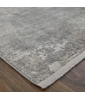 Feizy Cadiz Industrial Abstract, Taupe/Gray/Silver, 13' x 20' Area Rug