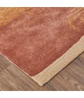Feizy Anya Industrial Abstract, Red/Orange/Ivory, 2' x 3' Area Rug