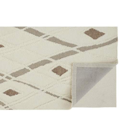 Feizy Anica Moroccan Wool Tufted Accent Rug, Boho Moroccan, Ivory/Beige, 2ft x 3ft