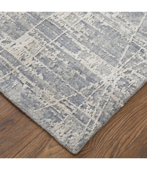 Feizy Eastfield Casual Abstract, Gray, 8' x 8' Round Rug