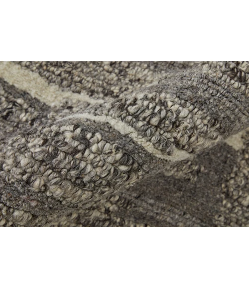 Feizy Navaro Scandinavian Abstract, Gray/Taupe/Ivory, 2' x 3' Area Rug