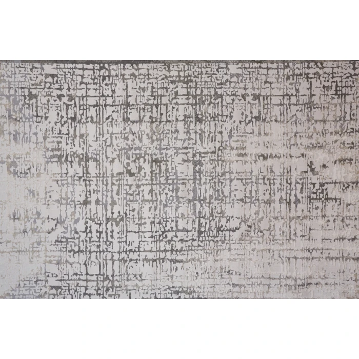 Feizy Prasad Casual Abstract, Gray/Ivory, 8' x 11' Area Rug