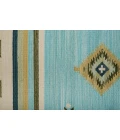 Feizy Dharma Southwestern, Blue/Green/Tan, 8' x 10' Area Rug