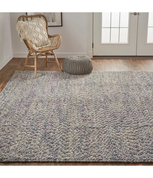 Feizy Berkeley Casual Abstract, Purple/Taupe/Gray, 8' x 11' Area Rug