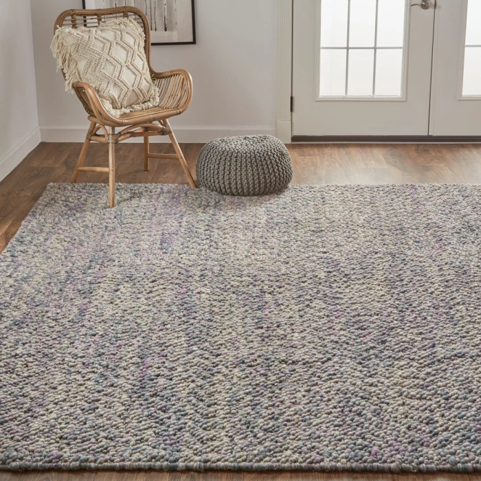 Feizy Berkeley Casual Abstract, Purple/Taupe/Gray, 8' x 11' Area Rug