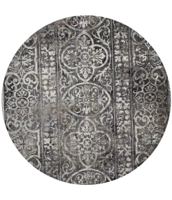 Feizy Kano 3871F CHARCOAL/IVORY Area Rug 8 ft. 9 in. X 8 ft. 9 in. Round